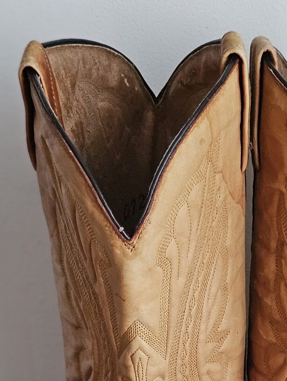 Rancho Exotic Alligator Reptile Leather Western Cowboy Boots Brown Tan Size 11 E - Picture 15 of 16
